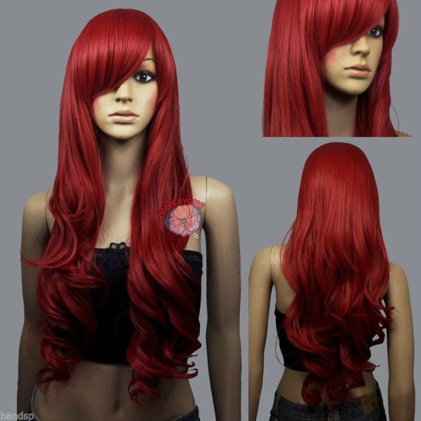 Peruca Fashion Ruiva Ondulada [Encomenda]